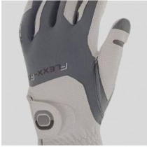 ZOOM WEATHER WHITE+SILVER LEATHER GOLF GLOVE